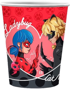 Стаканы (250 мл) Леди Баг и Супер-кот, 6 шт.