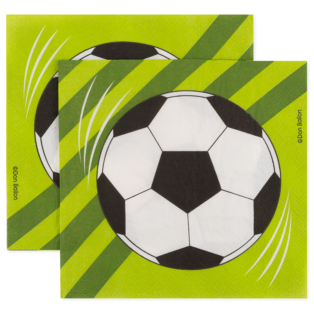 Сервировочные салфетки, Футбольный мяч, 33*33 см, 20 шт.