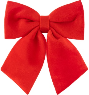 Декоративный бант Нарядный бархат, Красный, 35*40 см, 1 шт. в упак. 