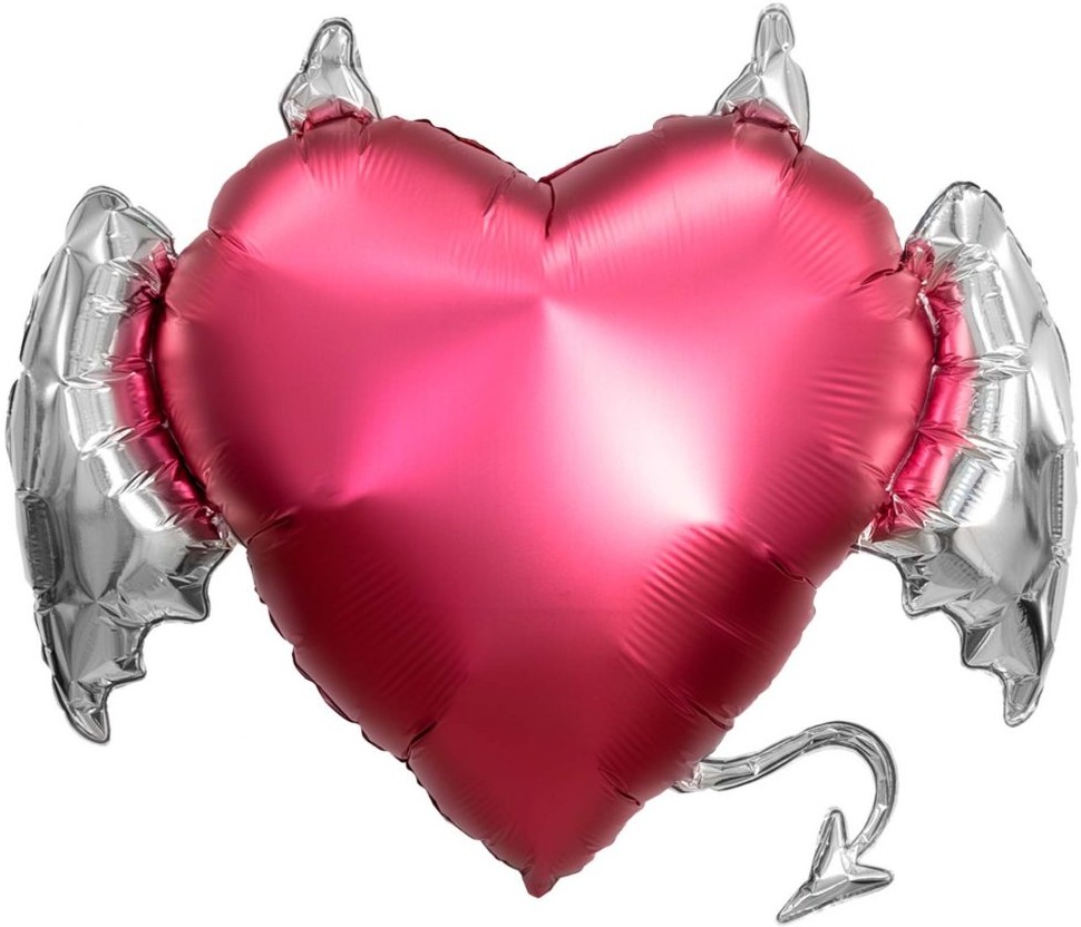 Шар (12''/30 см) Мини-сердце, Тихий омут, 1 шт.