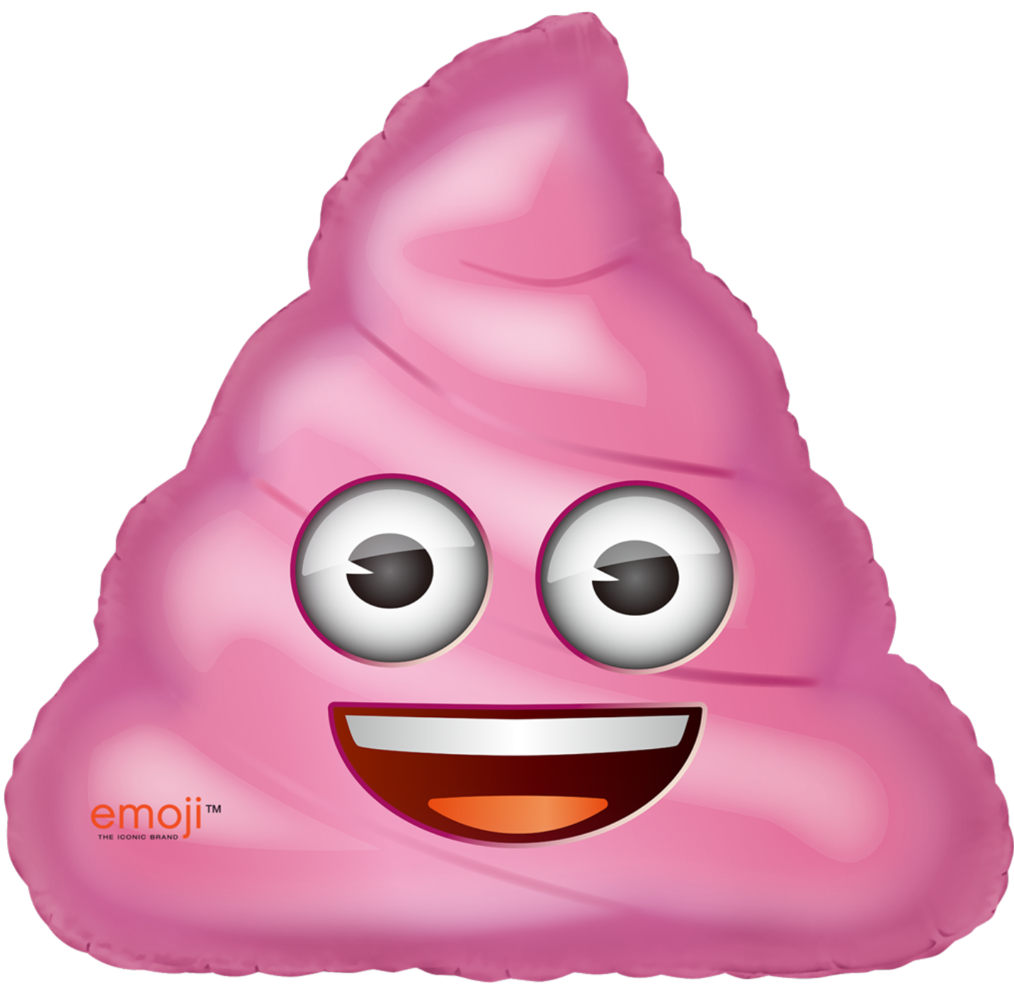 Шар (31''/79 см) Фигура, Мороженое Emoji, Розовый, 1 шт. в уп.