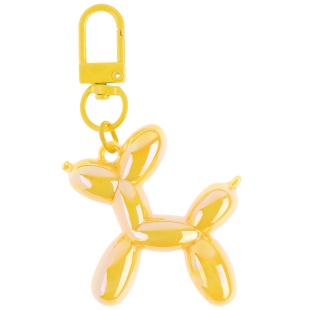 Брелок, Собачка ШДМ, Желтый, Перламутр, 4,5 см, 1 шт. 