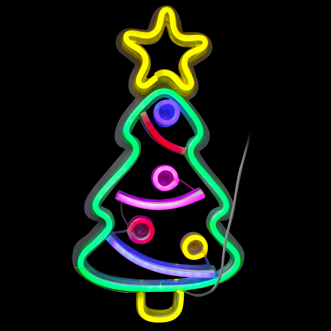 Световая фигура Елка, 22*40 см. Разноцветный, 1 шт. Световая фигура Елка, 22*40 см. Разноцветный, 1 шт.