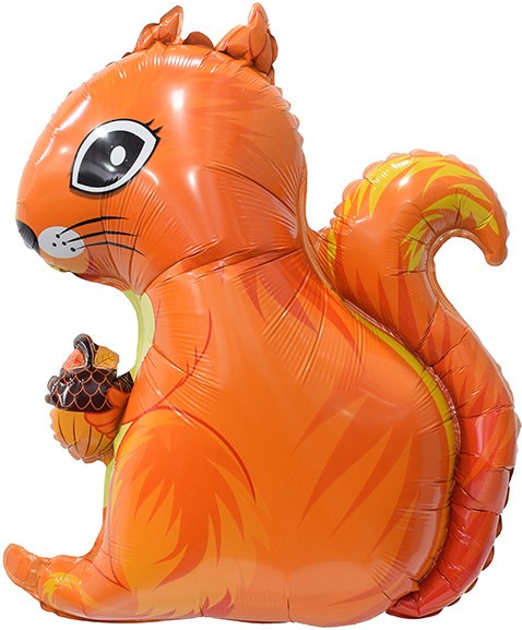 Шар (29''/74 см) Фигура, Белка с орешком, 1 шт.