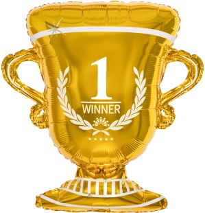 Шар (29''/74 см) Фигура, Кубок Чемпиона, Золото, 1 шт. в уп.