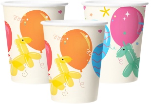 Стаканы (250 мл) Собачки из воздушных шаров, 6 шт.