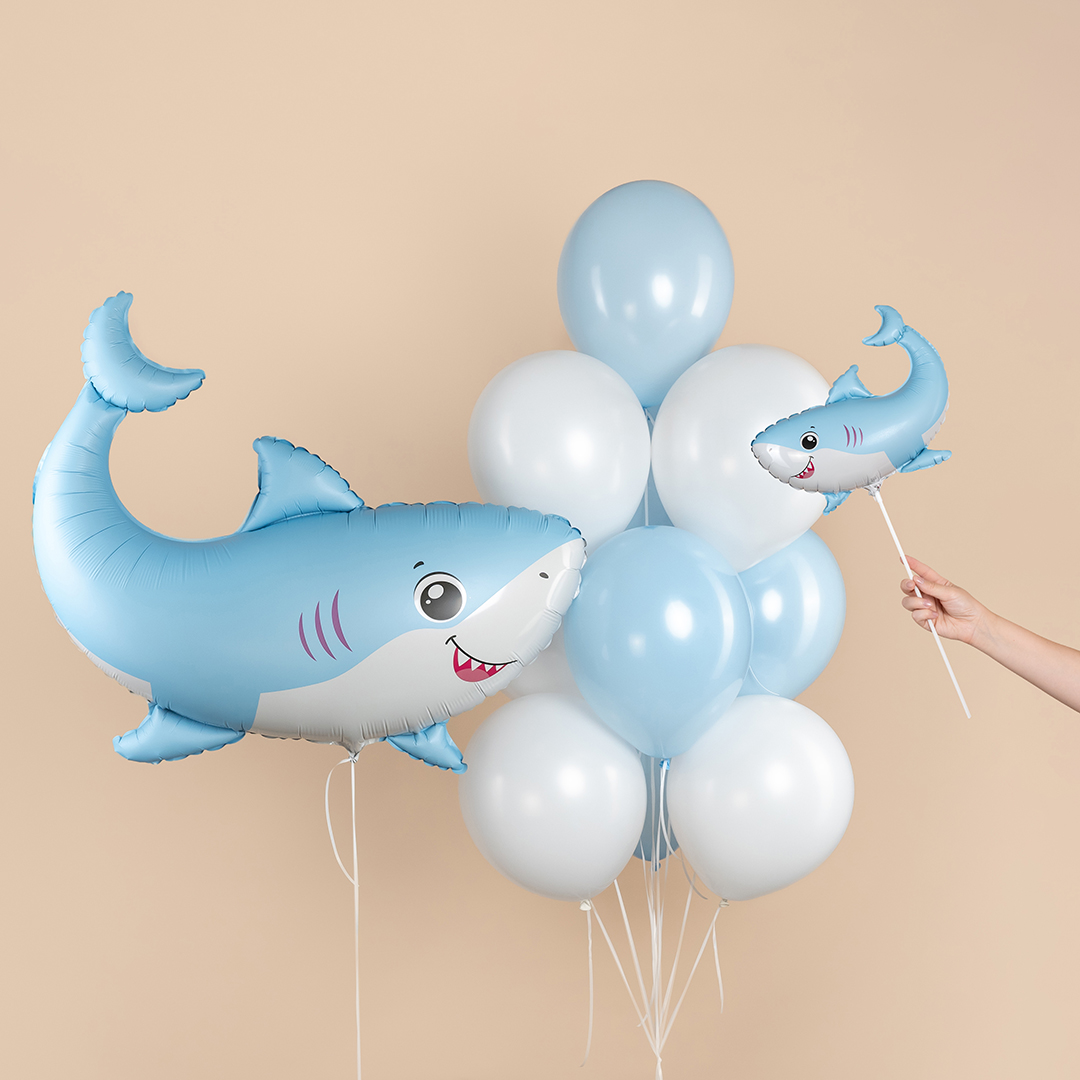 Шар (13''/33 см) Мини-фигура, Акула, 1 шт.