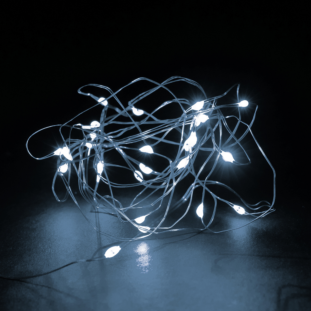 Светодиодная гирлянда, Роса 100 Led, 8 режимов, IP14, 10 м. Белый, 1 шт.