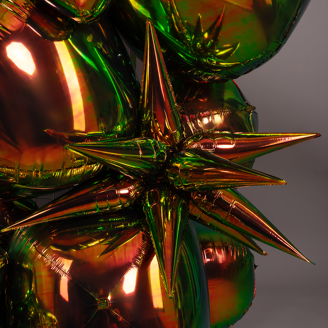 Шар 3D (26''/66 см) Звезда, Объемная, Фантом, Хамелеон, 1 шт. в уп.