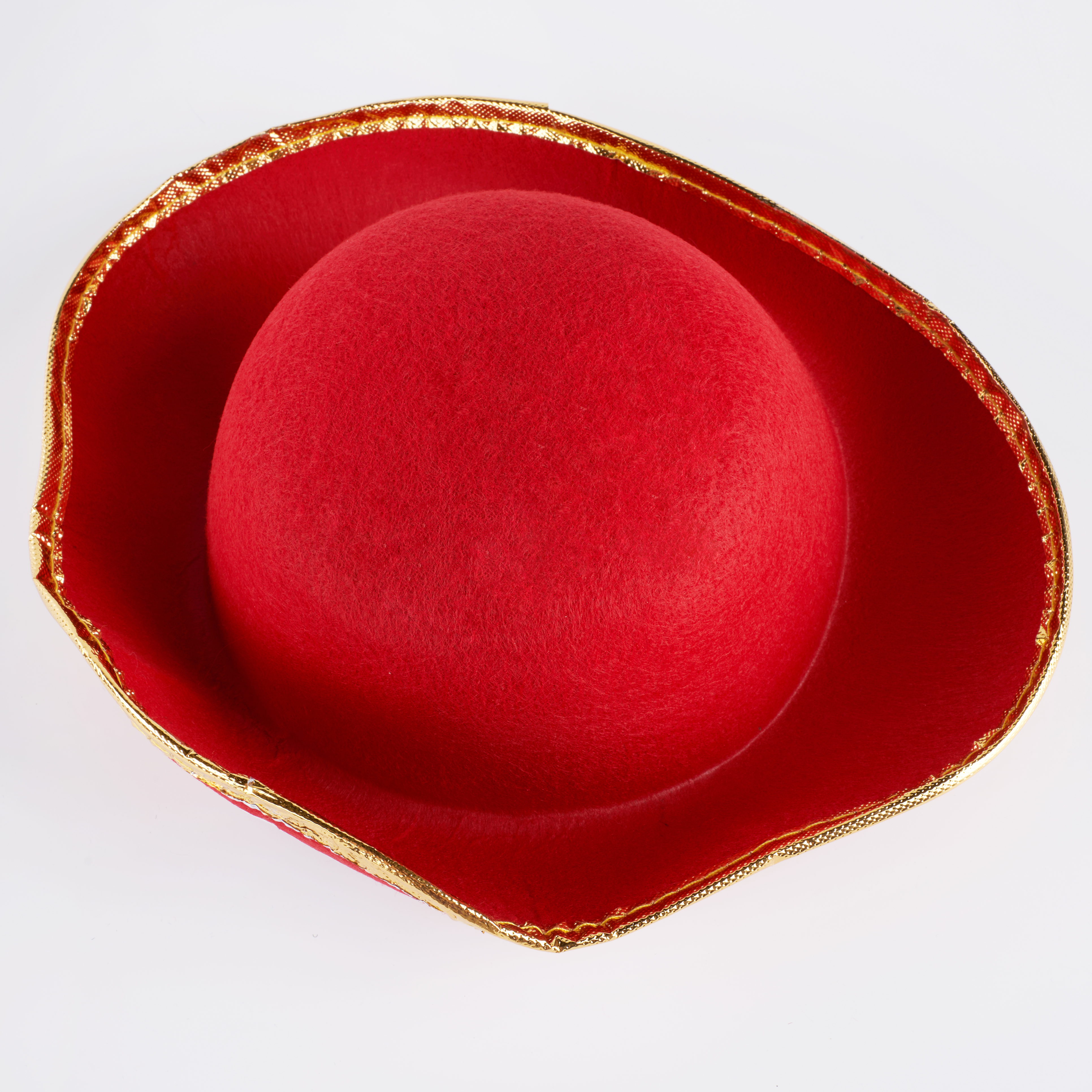 Шляпа, Веселый Пират, фетр, мини, Красный, 52-54 разм., 1 шт. 