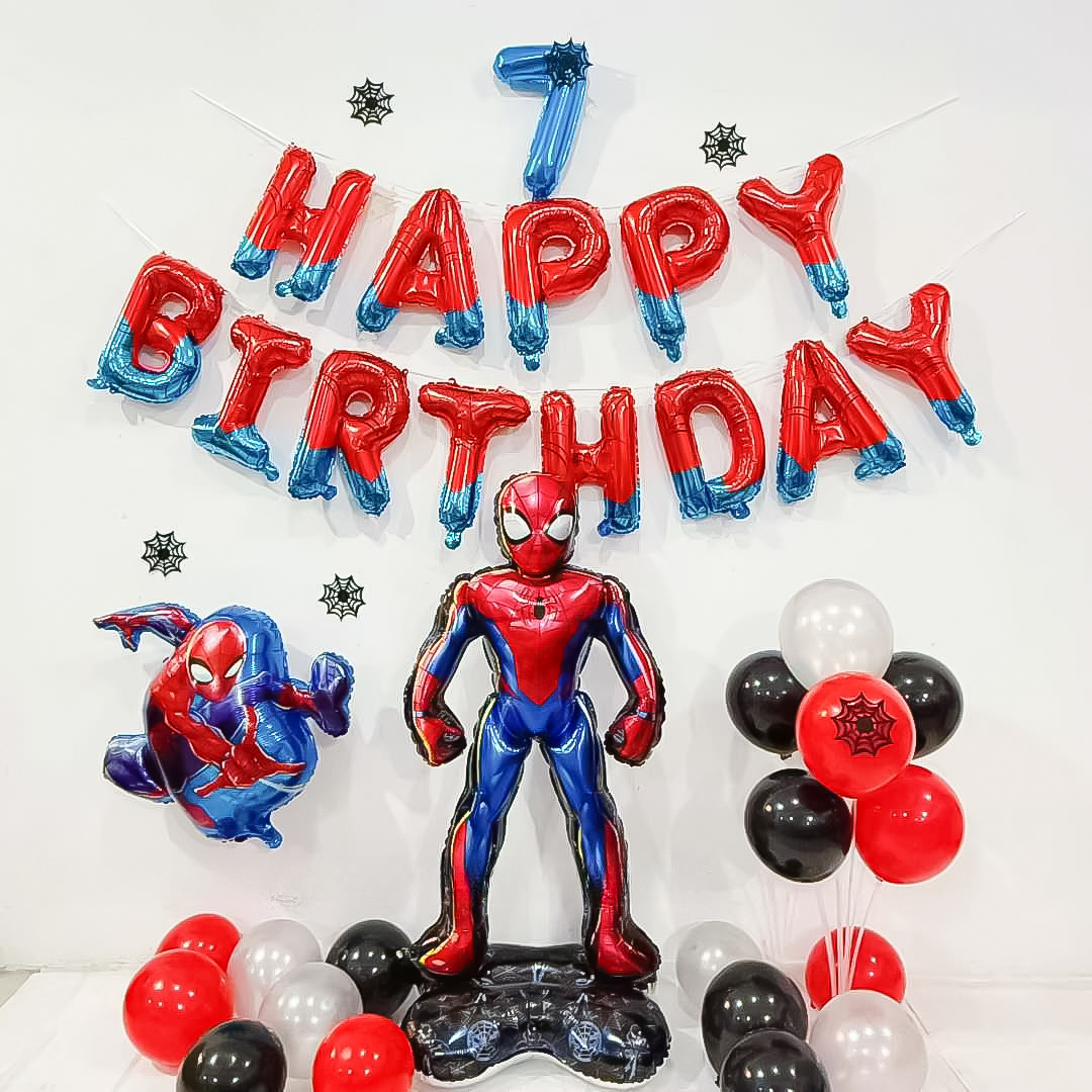 Набор шаров-букв (16''/41 см) Мини-Надпись "Happy Birthday", Героическая тема, 1 шт. в уп.