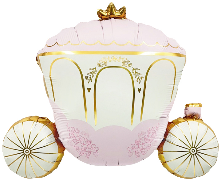 Шар (34''/86 см) Фигура, Карета принцессы, 1 шт.