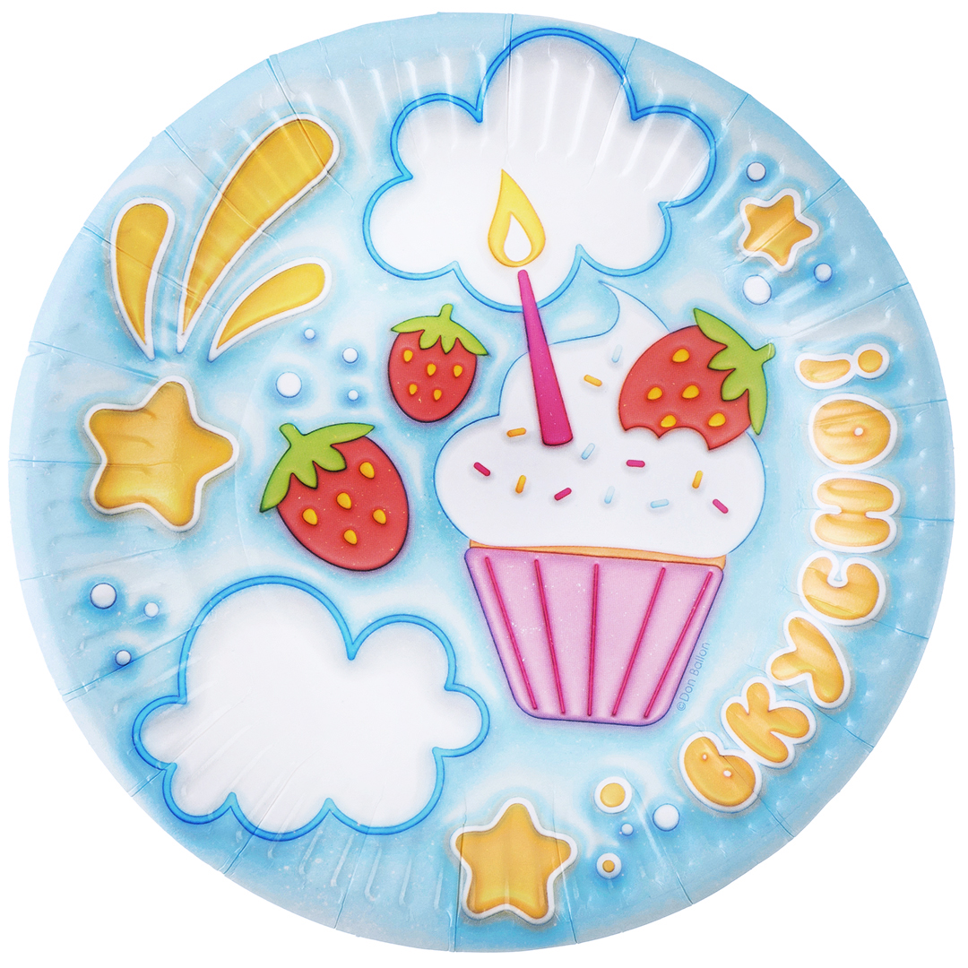 Тарелки (7''/18 см) Сладкий праздник, 6 шт.