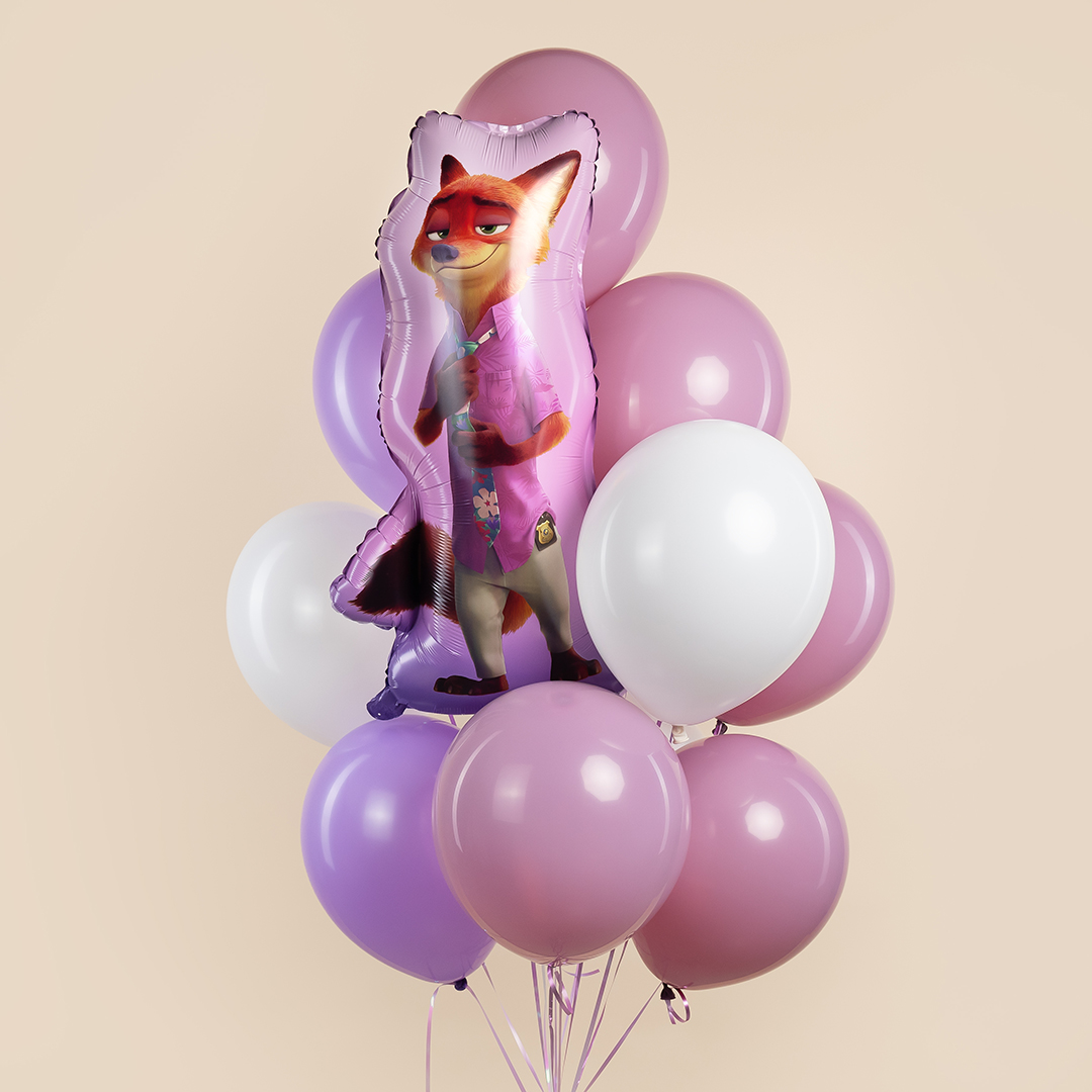 Шар (36''/91 см) Фигура, Мистер Лис, 1 шт.