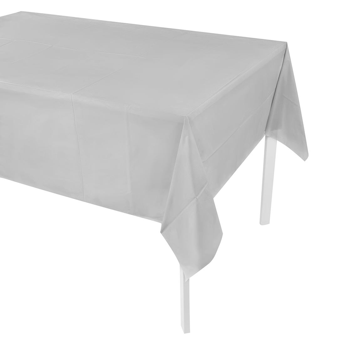 Скатерть одноразовая, Мастхэв, Серебро, 137*274 см, 1 шт. Скатерть одноразовая, Мастхэв, Серебро, 137*274 см, 1 шт.