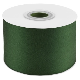 Лента атласная (5 см*22,85 м) Темно-зеленый, 1 шт.