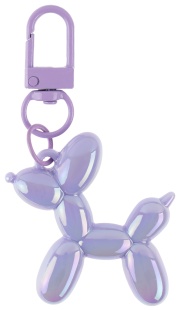 Брелок, Собачка ШДМ, Сиреневый, Перламутр, 4,5 см, 1 шт. 