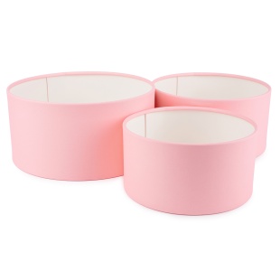 Набор коробок Цилиндр, без крышки, Розовый, 11*21 см, 3 шт. в упак. 