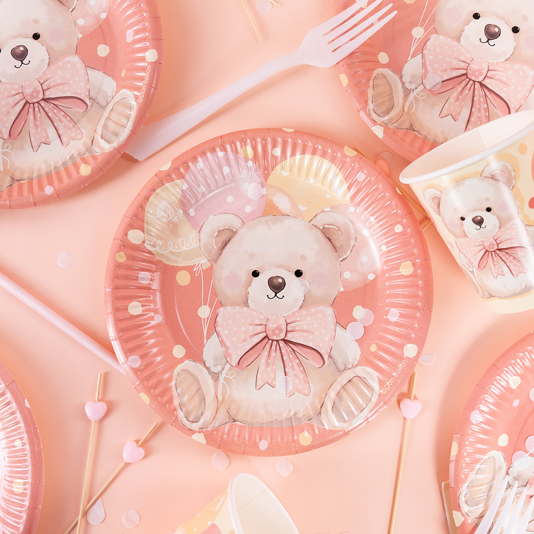 Тарелки (7''/18 см) Милый мишка, 6 шт.