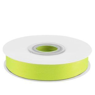 Лента атласная (1,2 см*22,85 м) Зеленый неон, 1 шт.