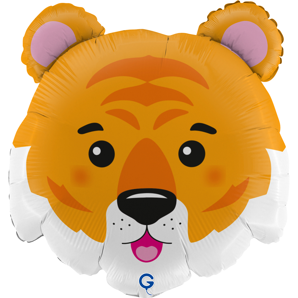 Шар (28''/71 см) Фигура, Голова, Тигр, 1 шт.