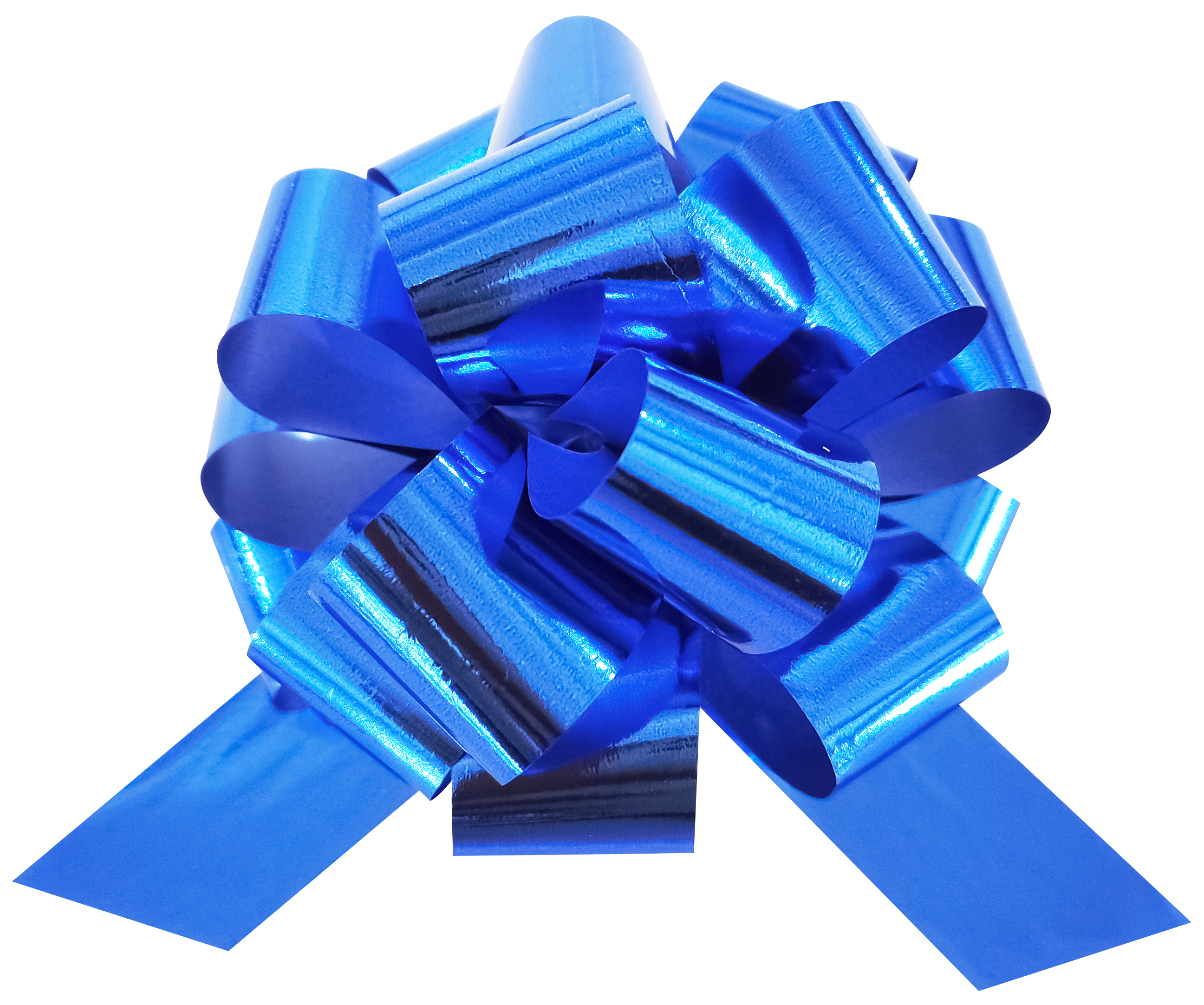 Бант Шар, Синий, Металлик, 13 см, 1 шт. в упак. 