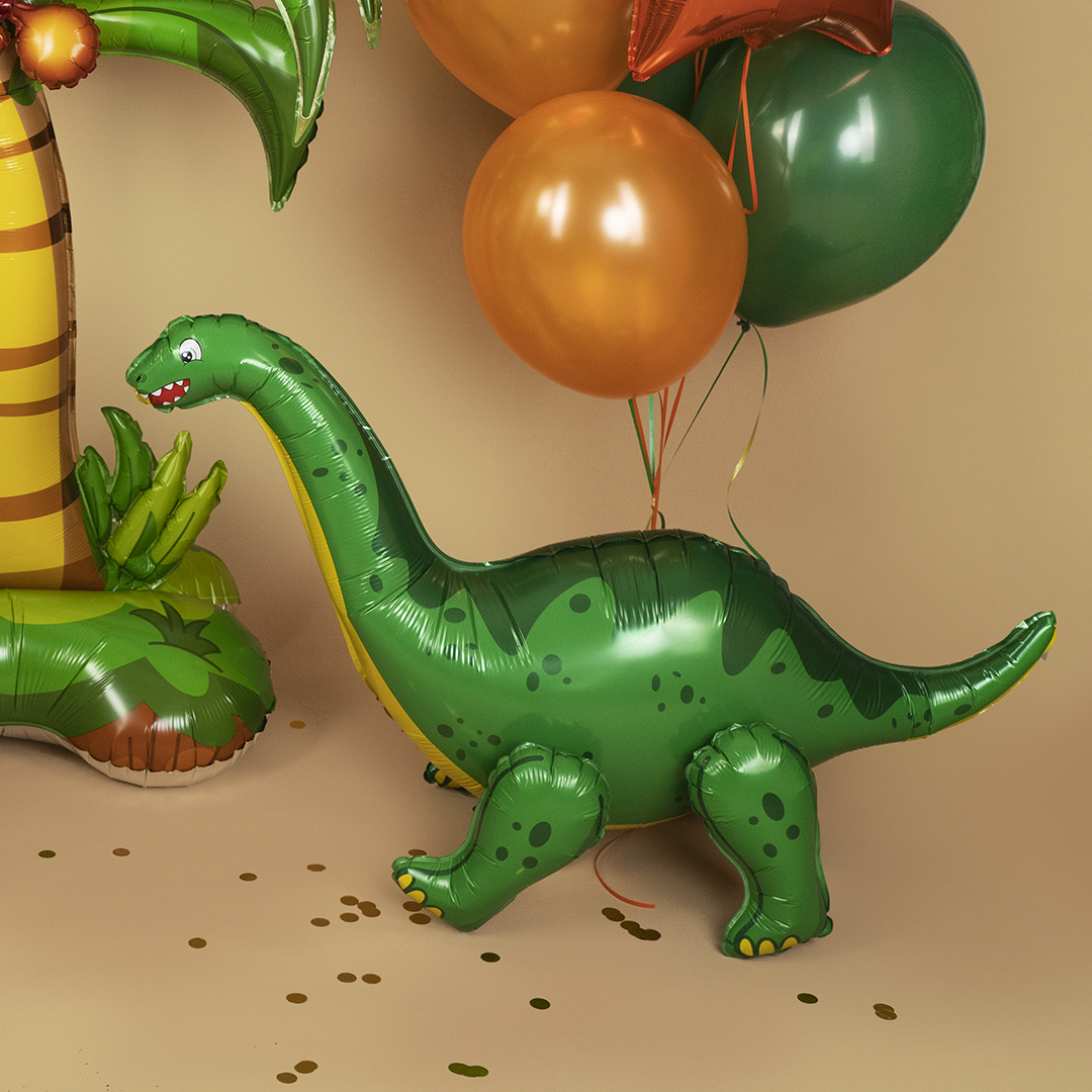 Шар (35''/89 см) Фигура 3D, Динозавр Диплодок, 1 шт. в уп.