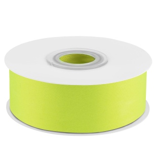 Лента атласная (2,5 см*22,85 м) Зеленый неон, 1 шт.