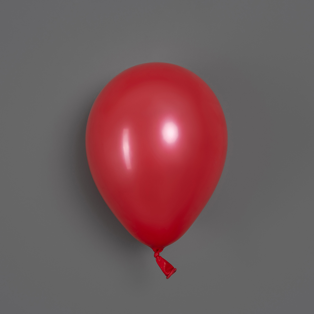 Шар (5''/13 см), Красный, пастель, 100 шт.