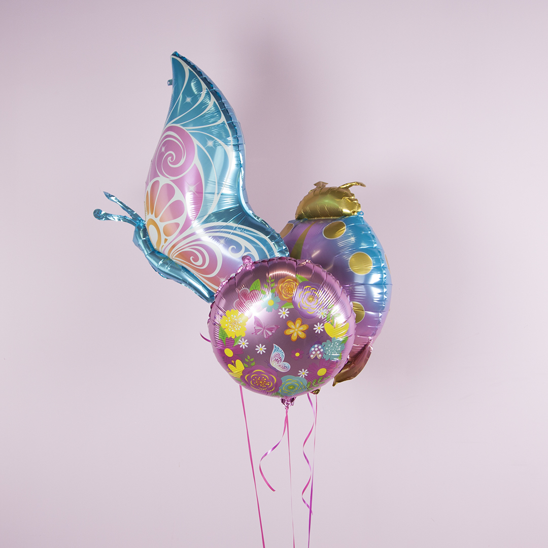 Шар (29''/74 см) Фигура, Божья коровка, Розовый, 1 шт.