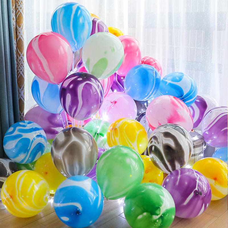 Шар Мрамор (12''/30 см) Ассорти, агат, 50 шт.