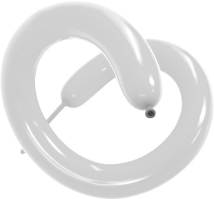 Шар (2''/5 см) ШДМ, Белый, пастель, 100 шт.