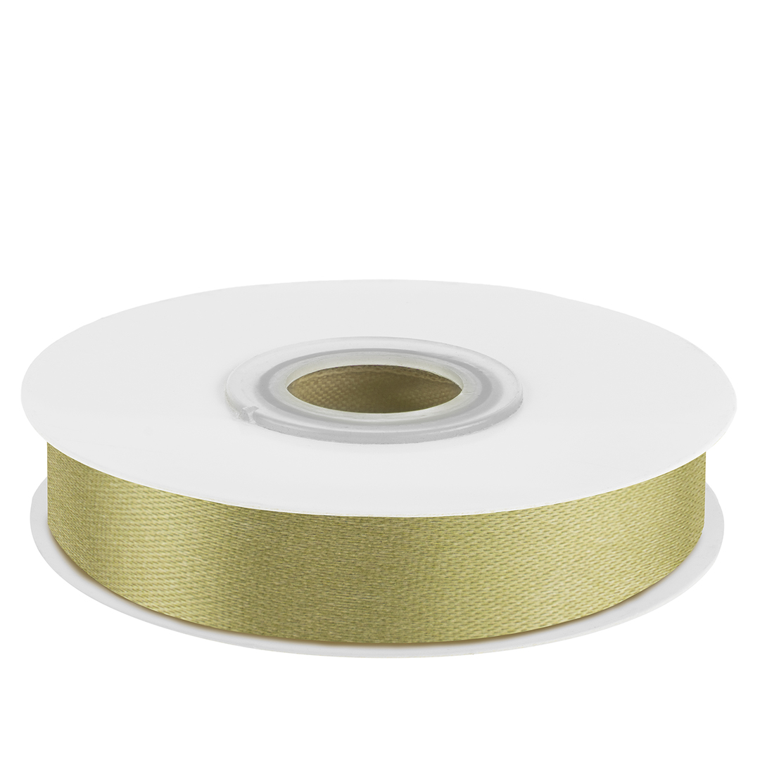 Лента атласная (1,2 см*22,85 м) Авокадо, 1 шт.