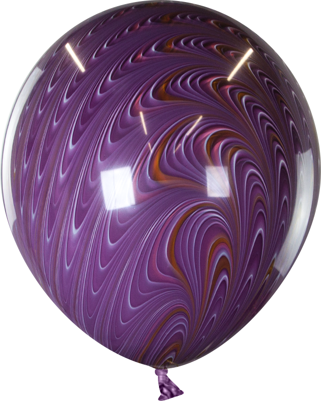 Шар (18''/46 см), Русские агаты, Фиолетовый, 1 шт.