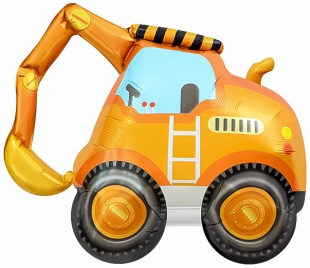 Шар (33''/84 см) Фигура, Экскаватор, 1 шт. в уп.