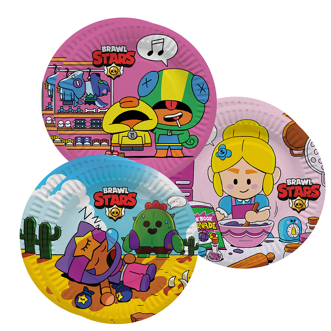 Тарелки (7''/18 см) Game Party, Команда бойцов, 6 шт.