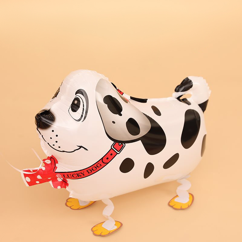 Шар 3D (24''/61 см) Ходячая Фигура, Собака Далматинец, Белый, 1 шт.
