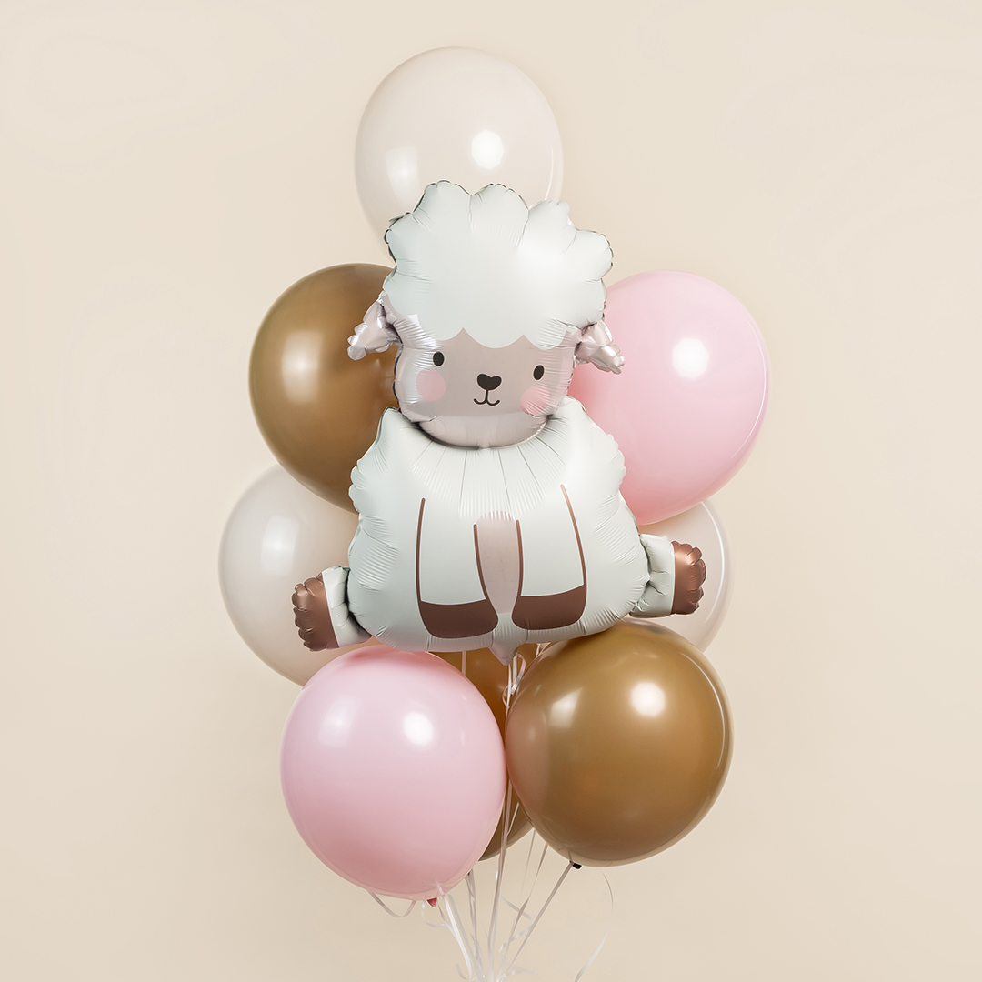 Шар (30''/76 см) Фигура, Милая овечка, Сатин, 1 шт.