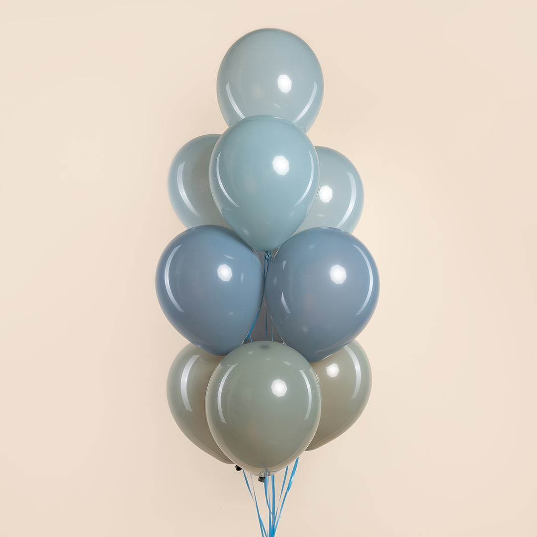 Шар (12''/30 см), Голубой туман, пастель ретро, 100 шт.