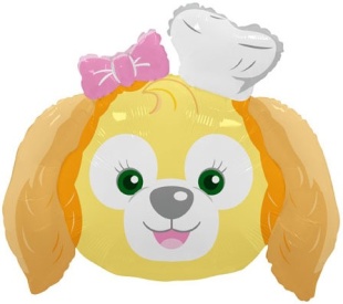 Шар (33''/84 см) Фигура, Собачка с бантиком (надув воздухом), 1 шт.