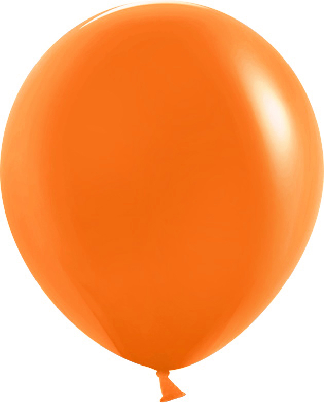 Шар (18''/46 см), Оранжевый, пастель, 25 шт.