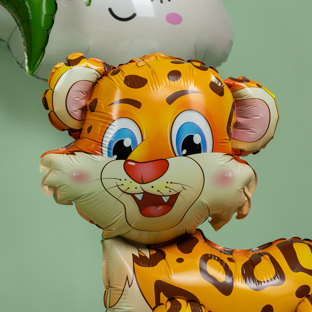 Шар 3D (24''/61 см) Фигура, Леопард, 1 шт. в уп.