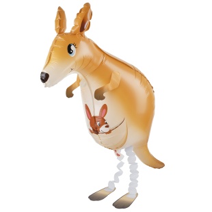 Шар 3D (40''/102 см) Ходячая Фигура, Кенгуру, 1 шт.