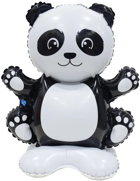 Шар 3D (18''/46 см) Фигура на подставке, Панда, 1 шт. в уп.