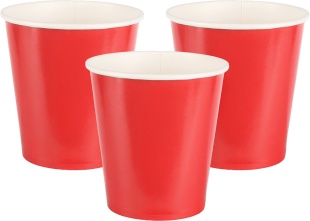 Стаканы (250 мл) Мастхэв, Красный, 6 шт.
