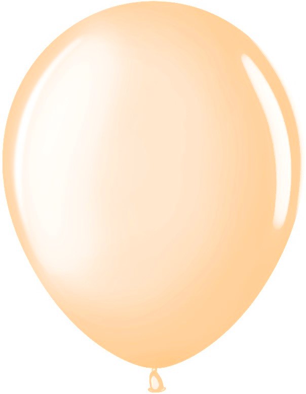 Шар (12''/30 см), Персиковый (821), металлик, 50 шт.