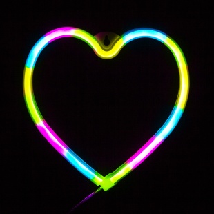 Световая фигура Сердце, 21*20 см. Разноцветный, 1 шт.