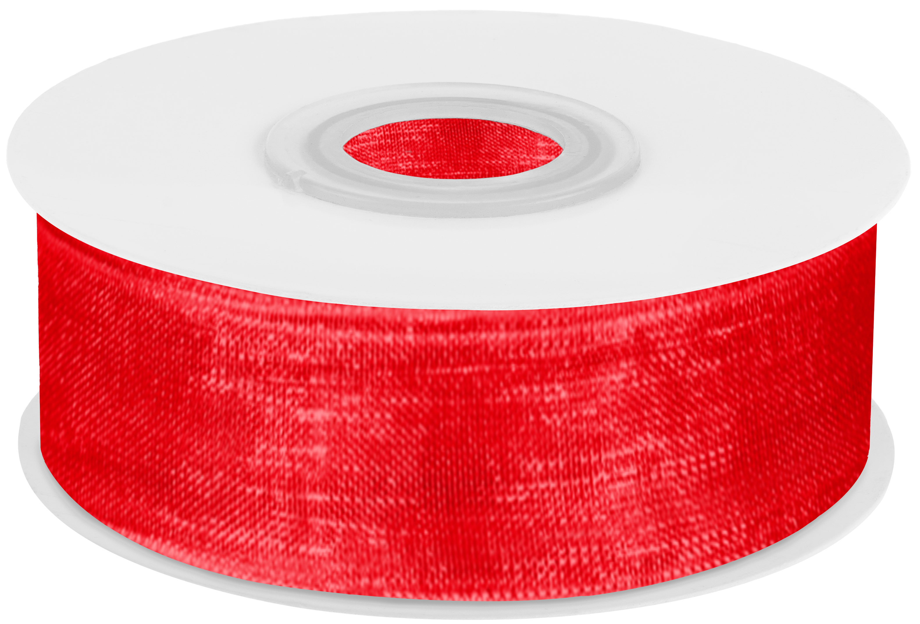 Лента органза (2,5 см*22,85 м) Красный, 1 шт.