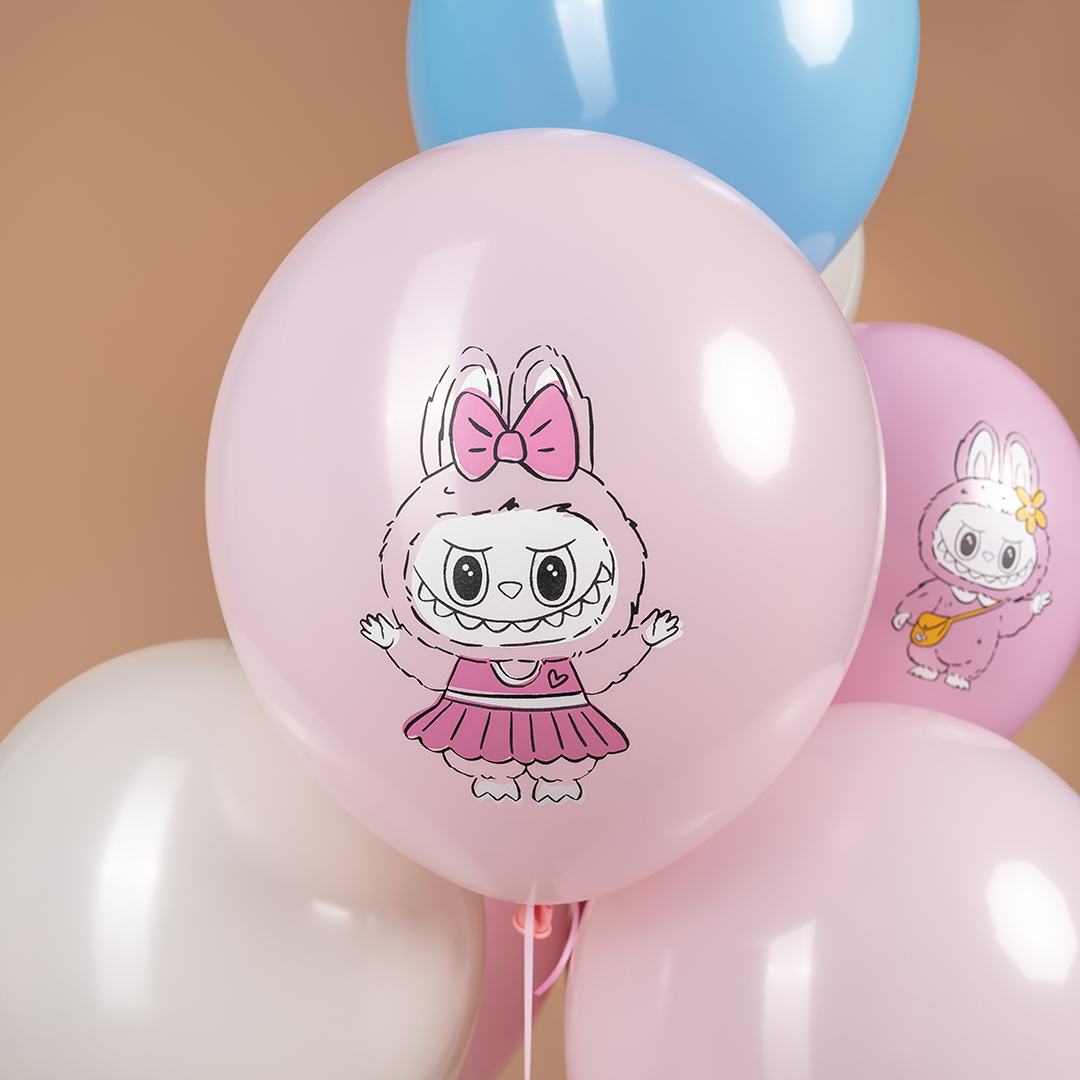 Шар (12''/30 см) Плюшевые эльфы, Милые друзья, Ассорти, пастель, 1 ст, 25 шт.