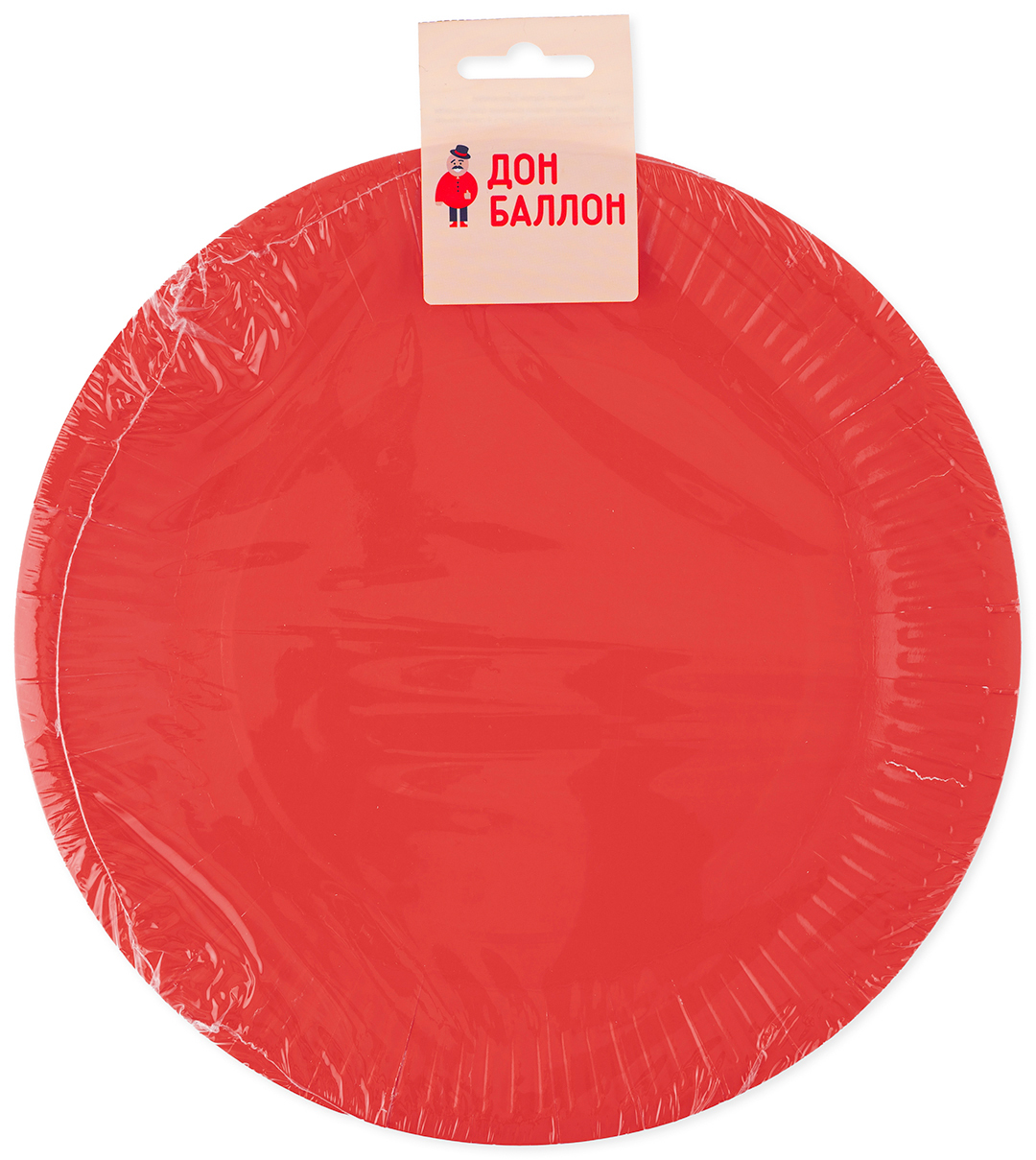 Тарелки (9''/23 см) Мастхэв, Красный, 6 шт.